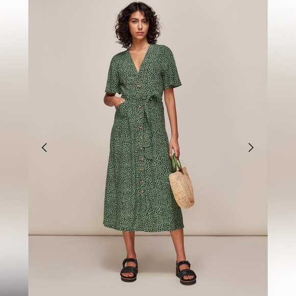 WHISTLES Spotted Animal Anita Dress - Picture 2 of 5